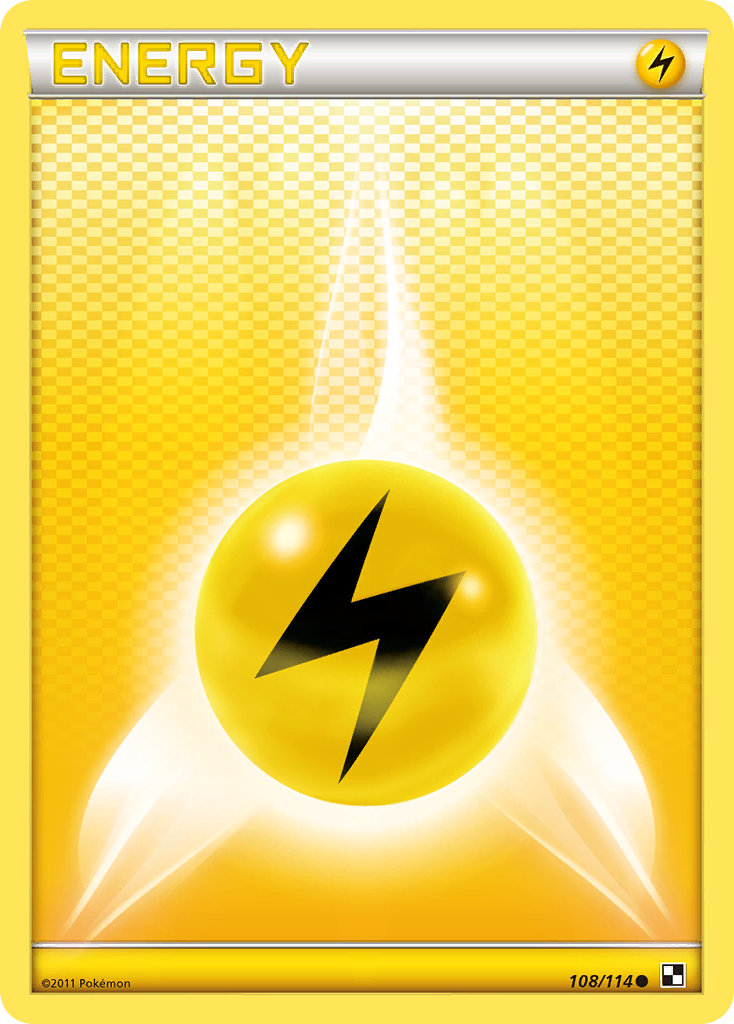 Lightning Energy (108/114) [Black & White: Base Set] - Card Brawlers | Quebec | Canada | Yu-Gi-Oh!