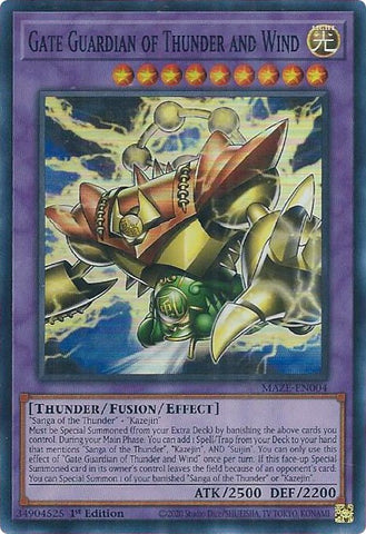 Gate Guardian of Thunder and Wind [MAZE-EN004] Super Rare - Card Brawlers | Quebec | Canada | Yu-Gi-Oh!