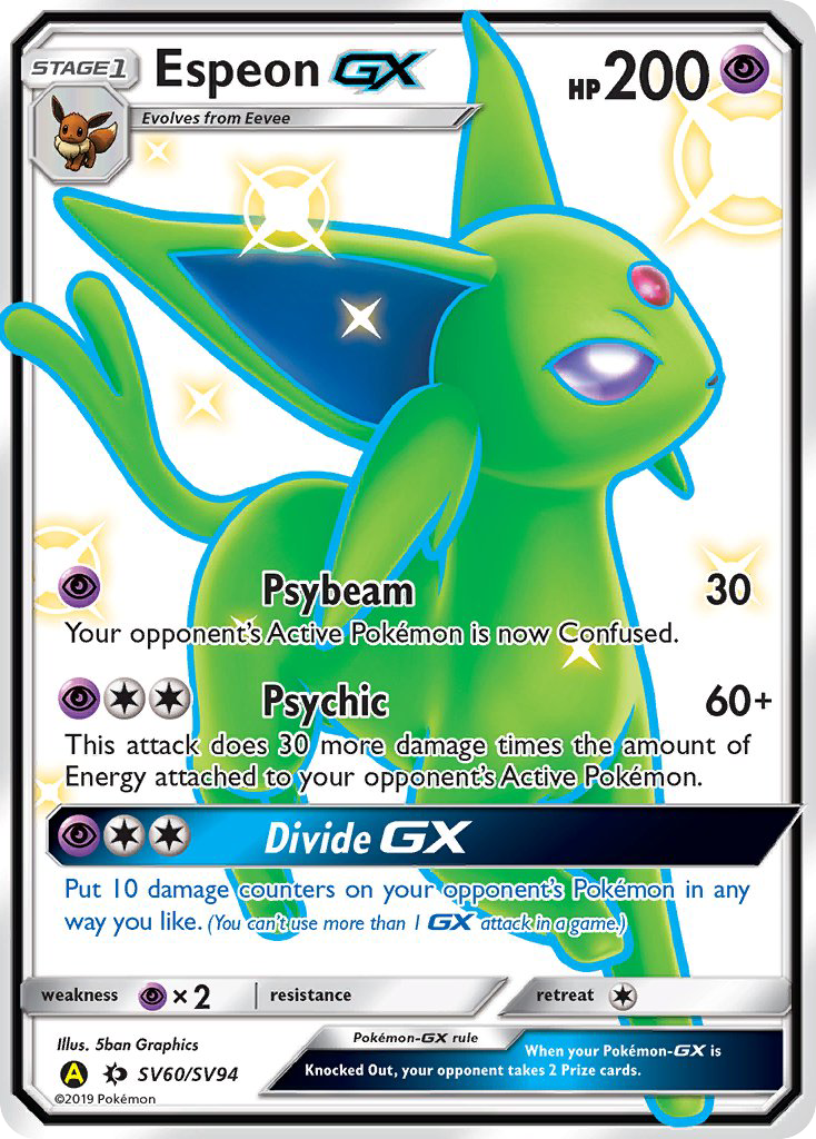 Espeon GX (SV60/SV94) [Sun & Moon: Hidden Fates - Shiny Vault] - Card Brawlers | Quebec | Canada | Yu-Gi-Oh!