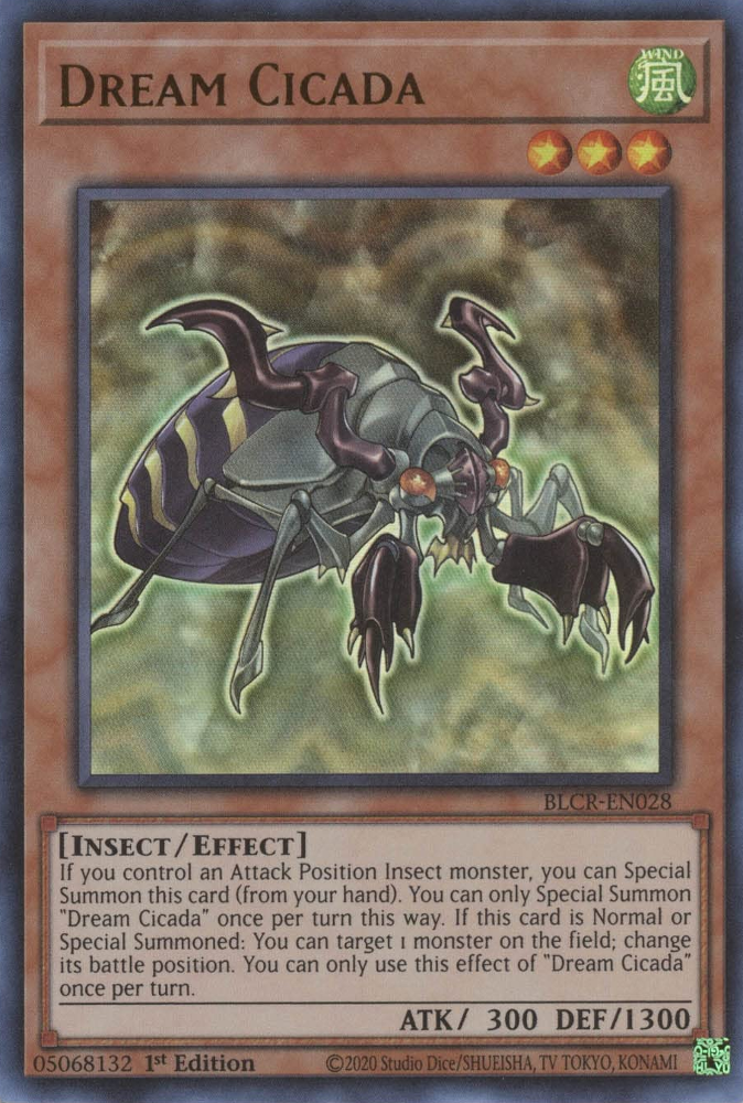 Dream Cicada [BLCR-EN028] Ultra Rare - Card Brawlers | Quebec | Canada | Yu-Gi-Oh!