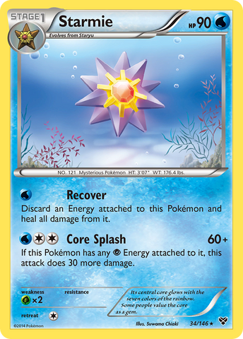 Starmie (34/146) [XY: Base Set] - Card Brawlers | Quebec | Canada | Yu-Gi-Oh!