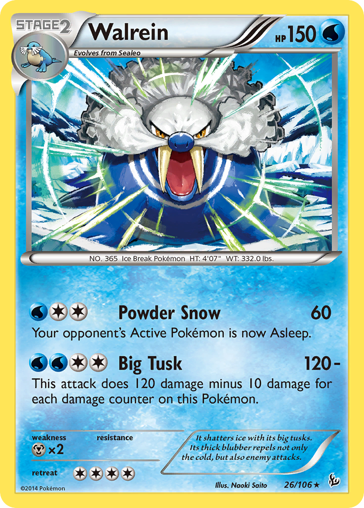 Walrein (26/106) [XY: Flashfire] - Card Brawlers | Quebec | Canada | Yu-Gi-Oh!