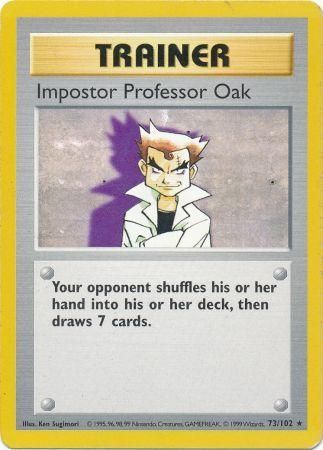 Impostor Professor Oak (73/102) [Base Set Shadowless Unlimited] - Card Brawlers | Quebec | Canada | Yu-Gi-Oh!