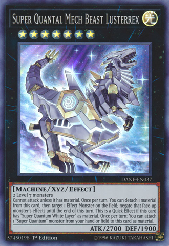 Super Quantal Mech Beast Lusterrex [DANE-EN037] Super Rare - Card Brawlers | Quebec | Canada | Yu-Gi-Oh!