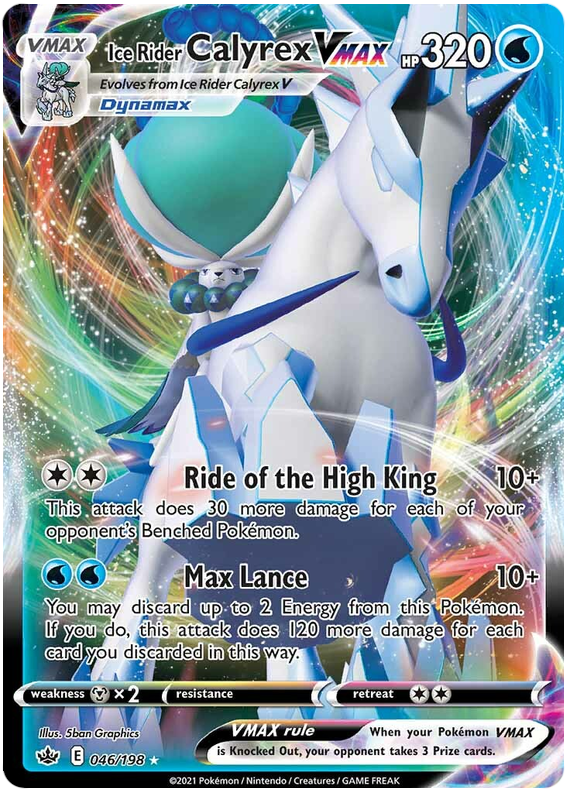 Ice Rider Calyrex VMAX (046/198) [Sword & Shield: Chilling Reign] - Card Brawlers | Quebec | Canada | Yu-Gi-Oh!