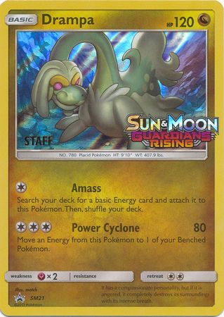 Drampa (SM21) (Staff Prerelease Promo) [Sun & Moon: Black Star Promos] - Card Brawlers | Quebec | Canada | Yu-Gi-Oh!