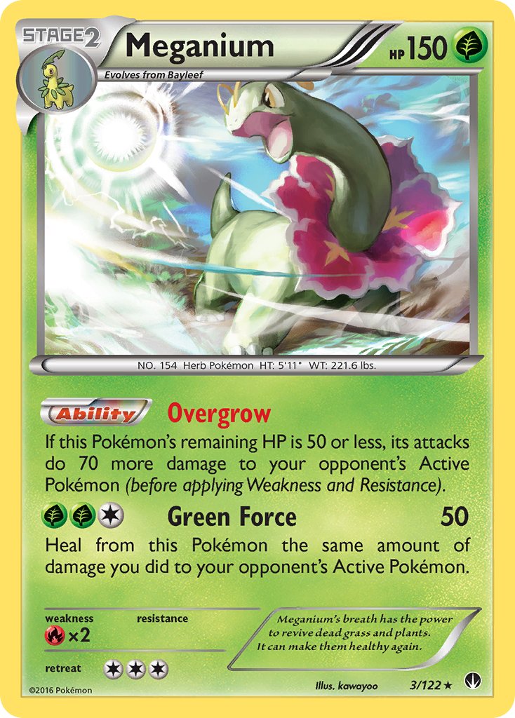Meganium (3/122) (Cosmos Holo) (Blister Exclusive) [XY: BREAKpoint] - Card Brawlers | Quebec | Canada | Yu-Gi-Oh!