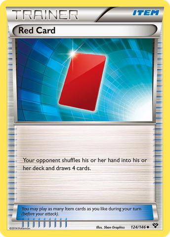 Red Card (124/146) [XY: Base Set] - Card Brawlers | Quebec | Canada | Yu-Gi-Oh!