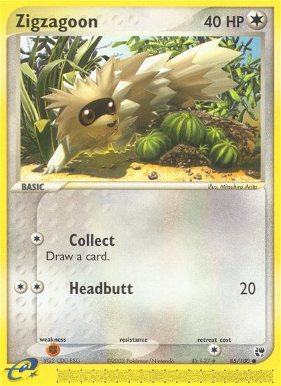 Zigzagoon (85/100) [EX: Sandstorm] - Card Brawlers | Quebec | Canada | Yu-Gi-Oh!