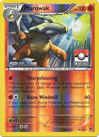 Marowak (78/162) (League Promo 2nd Place) [XY: BREAKthrough] - Card Brawlers | Quebec | Canada | Yu-Gi-Oh!