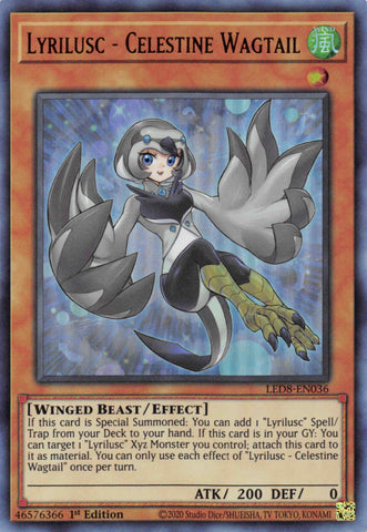 Lyrilusc - Celestine Wagtail [LED8-EN036] Ultra Rare - Card Brawlers | Quebec | Canada | Yu-Gi-Oh!