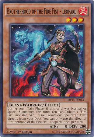 Brotherhood of the Fire Fist - Leopard [MP14-EN013] Common - Yu-Gi-Oh! - Card Brawlers | Quebec | Canada |