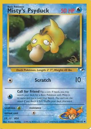 Misty's Psyduck (54/132) (W Stamped Promo) [Gym Heroes Unlimited] - Card Brawlers | Quebec | Canada | Yu-Gi-Oh!