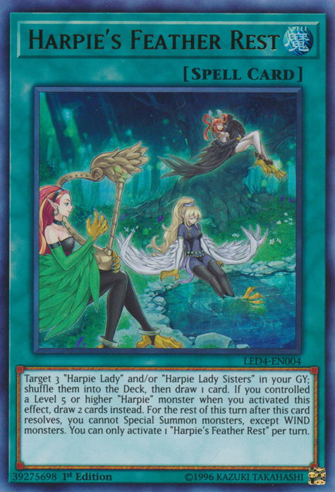 Harpie's Feather Rest [LED4-EN004] Ultra Rare - Card Brawlers | Quebec | Canada | Yu-Gi-Oh!