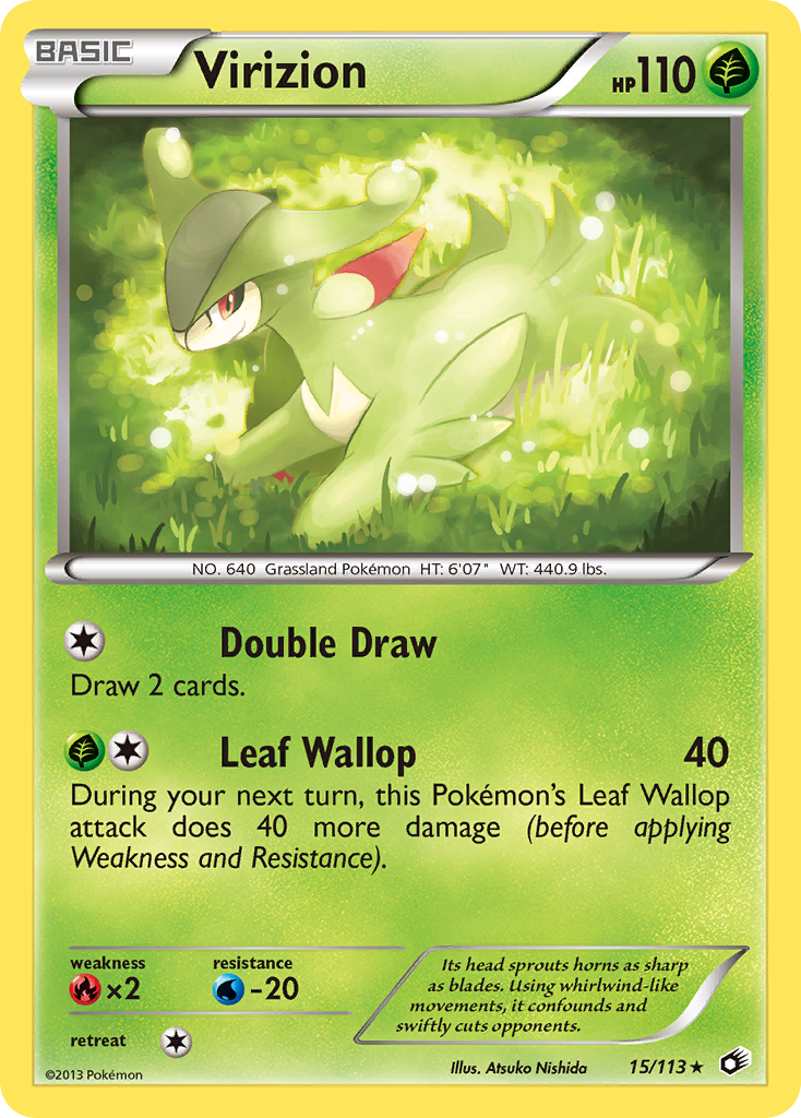 Virizion (15/113) (Theme Deck Exclusive) [Black & White: Legendary Treasures] - Card Brawlers | Quebec | Canada | Yu-Gi-Oh!