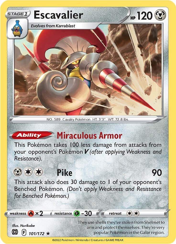 Escavalier (101/172) [Sword & Shield: Brilliant Stars] - Card Brawlers | Quebec | Canada | Yu-Gi-Oh!