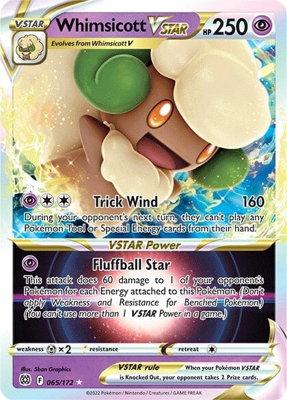 Whimsicott VSTAR (065/172) [Sword & Shield: Brilliant Stars] - Card Brawlers | Quebec | Canada | Yu-Gi-Oh!