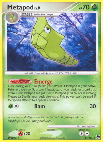 Metapod (47/106) [Diamond & Pearl: Great Encounters] - Card Brawlers | Quebec | Canada | Yu-Gi-Oh!