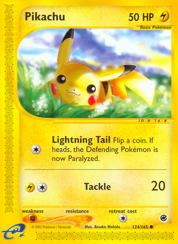 Pikachu (124/165) [Expedition: Base Set] - Card Brawlers | Quebec | Canada | Yu-Gi-Oh!