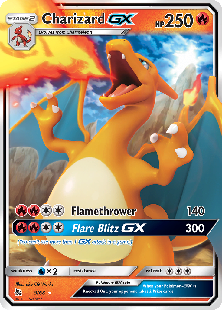Charizard GX (9/68) [Sun & Moon: Hidden Fates] - Card Brawlers | Quebec | Canada | Yu-Gi-Oh!