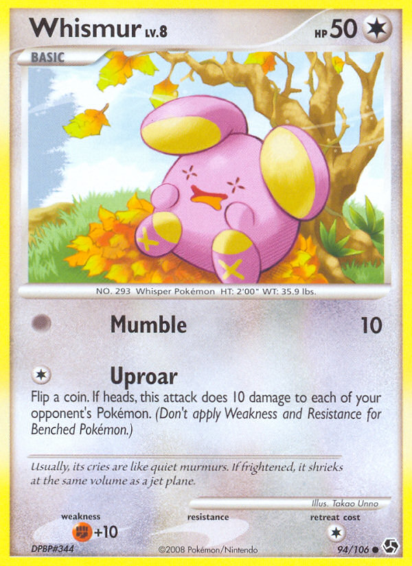Whismur (94/106) [Diamond & Pearl: Great Encounters] - Card Brawlers | Quebec | Canada | Yu-Gi-Oh!