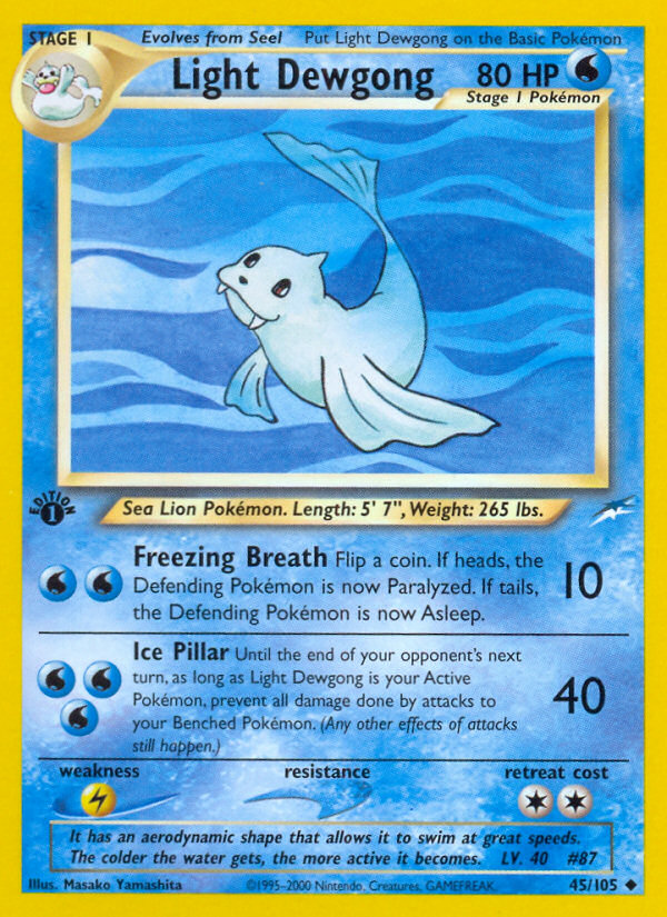Light Dewgong (45/105) [Neo Destiny 1st Edition] - Card Brawlers | Quebec | Canada | Yu-Gi-Oh!