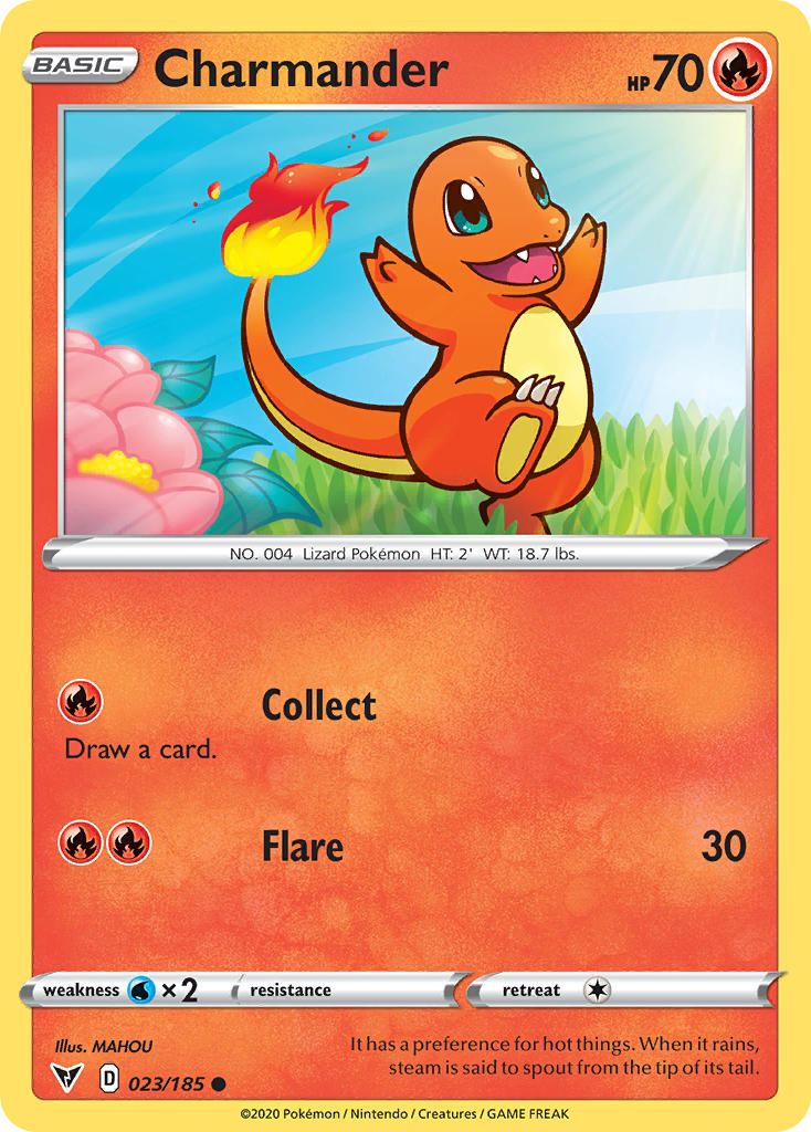 Charmander (023/185) [Sword & Shield: Vivid Voltage] - Card Brawlers | Quebec | Canada | Yu-Gi-Oh!