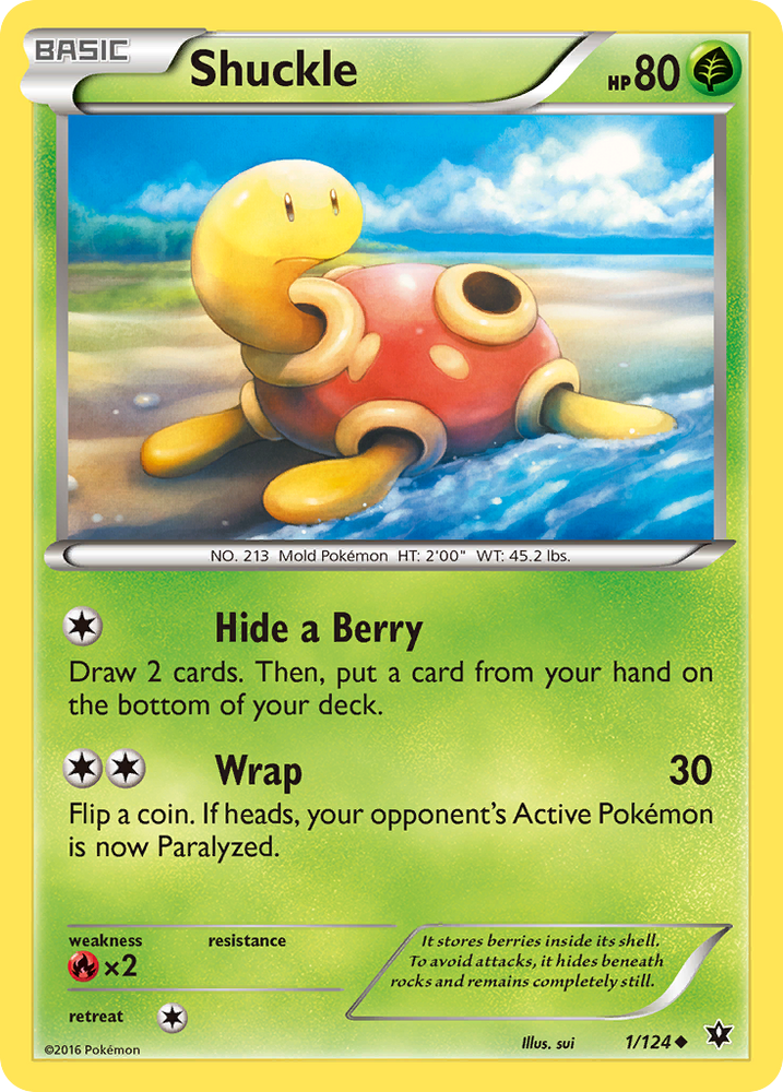 Shuckle (1/124) [XY: Fates Collide] - Card Brawlers | Quebec | Canada | Yu-Gi-Oh!