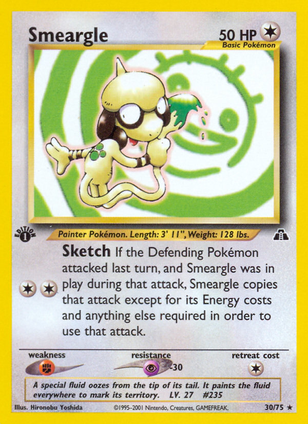 Smeargle (30/75) [Neo Discovery 1st Edition] - Card Brawlers | Quebec | Canada | Yu-Gi-Oh!