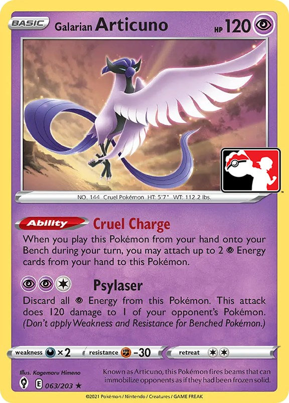 Galarian Articuno (063/203) [Prize Pack Series One] - Card Brawlers | Quebec | Canada | Yu-Gi-Oh!