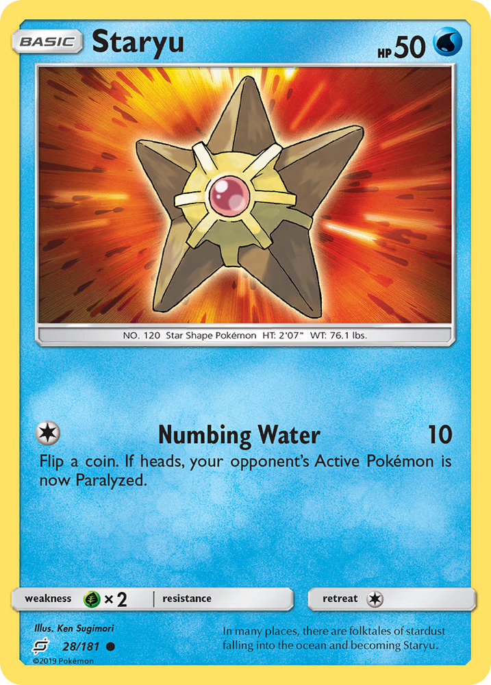 Staryu (28/181) [Sun & Moon: Team Up] - Card Brawlers | Quebec | Canada | Yu-Gi-Oh!