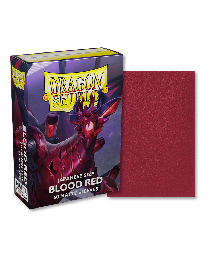 Dragon Shield Matte Sleeve - Blood Red ‘Juusouken' 60ct - Card Brawlers | Quebec | Canada | Yu-Gi-Oh!