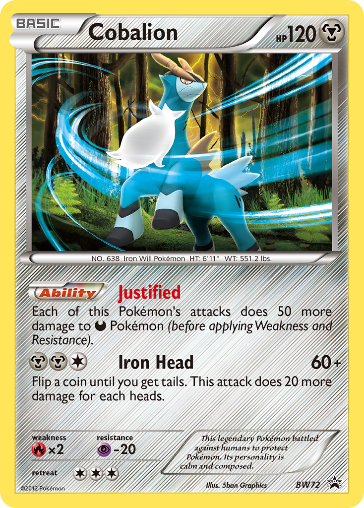 Cobalion (BW72) [Black & White: Black Star Promos] - Card Brawlers | Quebec | Canada | Yu-Gi-Oh!
