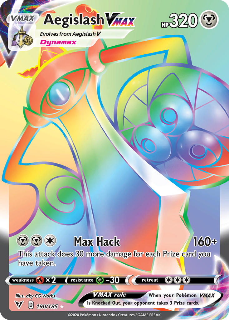 Aegislash VMAX (190/185) [Sword & Shield: Vivid Voltage] - Card Brawlers | Quebec | Canada | Yu-Gi-Oh!