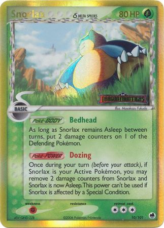 Snorlax (10/101) (Delta Species) (Stamped) [EX: Dragon Frontiers] - Card Brawlers | Quebec | Canada | Yu-Gi-Oh!