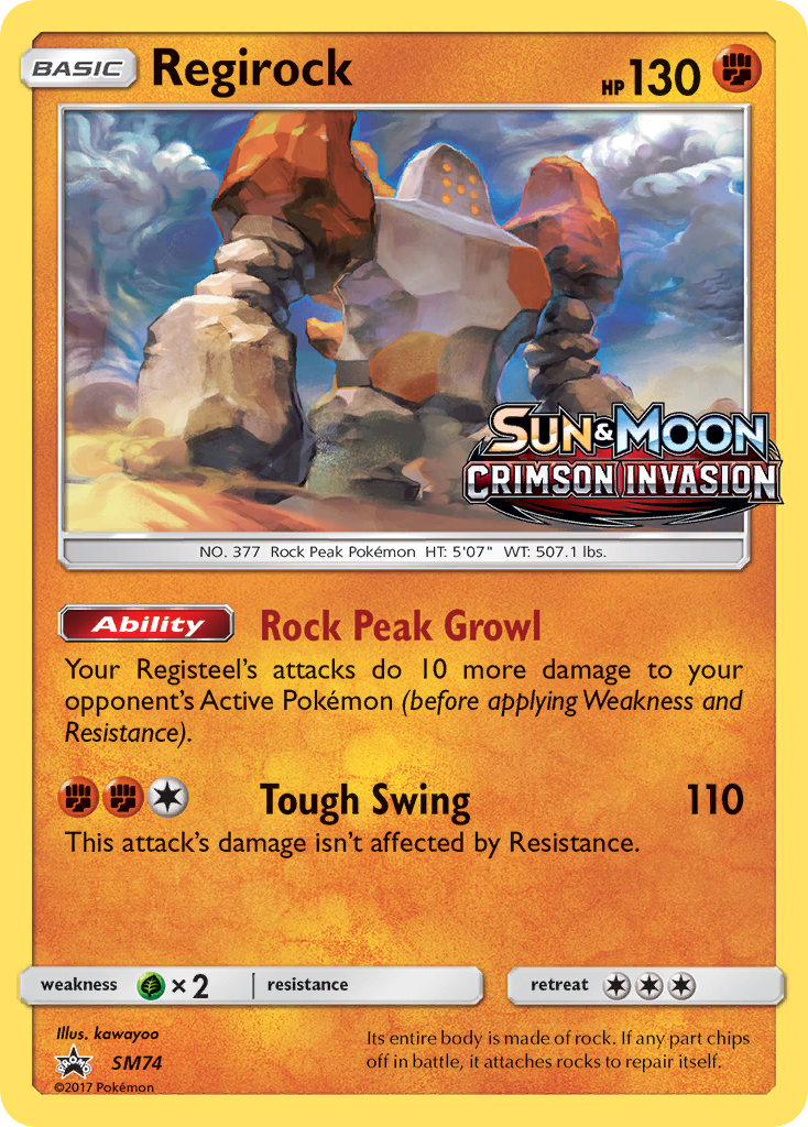 Regirock (SM74) [Sun & Moon: Black Star Promos] - Card Brawlers | Quebec | Canada | Yu-Gi-Oh!