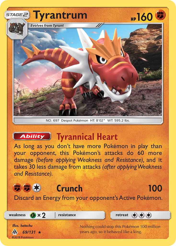 Tyrantrum (69/131) [Sun & Moon: Forbidden Light] - Card Brawlers | Quebec | Canada | Yu-Gi-Oh!