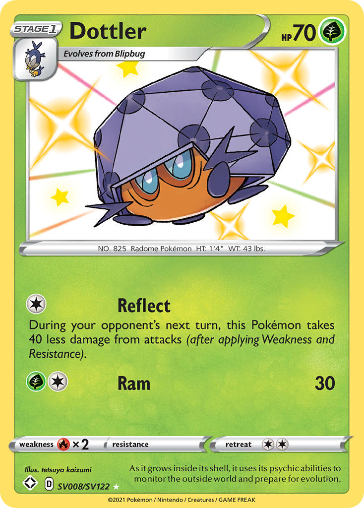 Dottler (SV008/SV122) [Sword & Shield: Shining Fates] - Card Brawlers | Quebec | Canada | Yu-Gi-Oh!