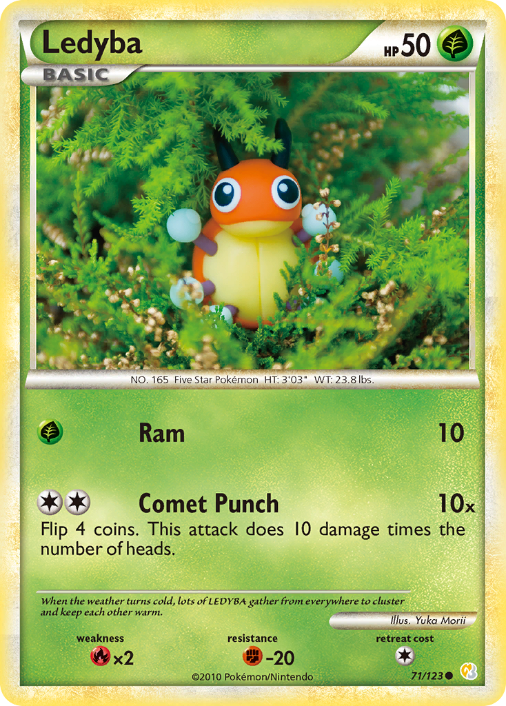 Ledyba (71/123) [HeartGold & SoulSilver: Base Set] - Card Brawlers | Quebec | Canada | Yu-Gi-Oh!