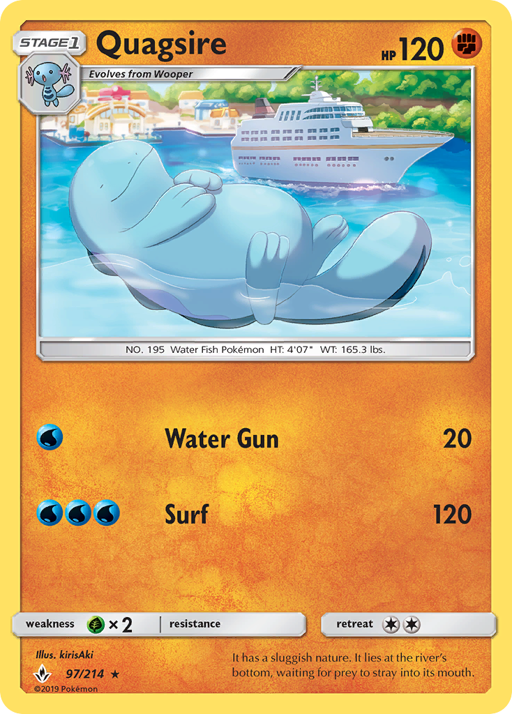 Quagsire (97/214) [Sun & Moon: Unbroken Bonds] - Card Brawlers | Quebec | Canada | Yu-Gi-Oh!