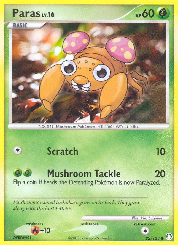 Paras (92/123) [Diamond & Pearl: Mysterious Treasures] - Card Brawlers | Quebec | Canada | Yu-Gi-Oh!