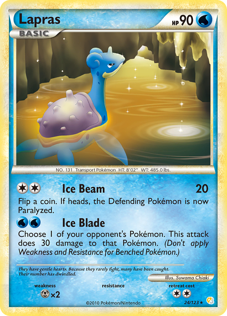 Lapras (24/123) [HeartGold & SoulSilver: Base Set] - Card Brawlers | Quebec | Canada | Yu-Gi-Oh!