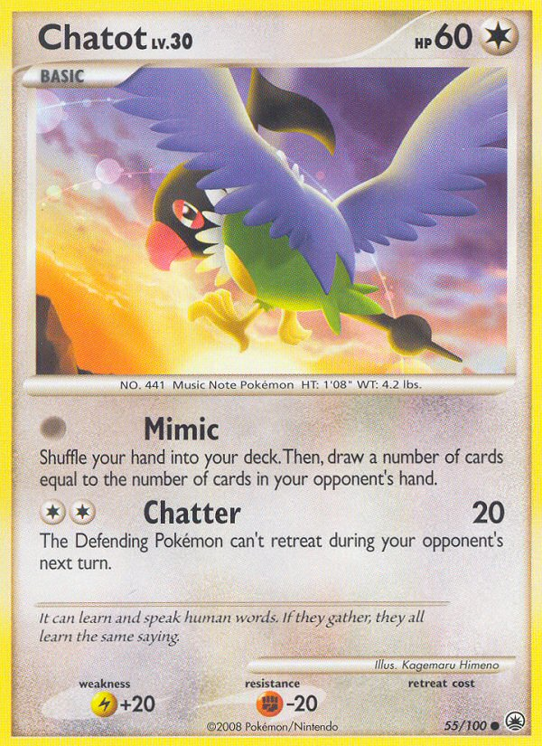 Chatot (55/100) [Diamond & Pearl: Majestic Dawn] - Card Brawlers | Quebec | Canada | Yu-Gi-Oh!