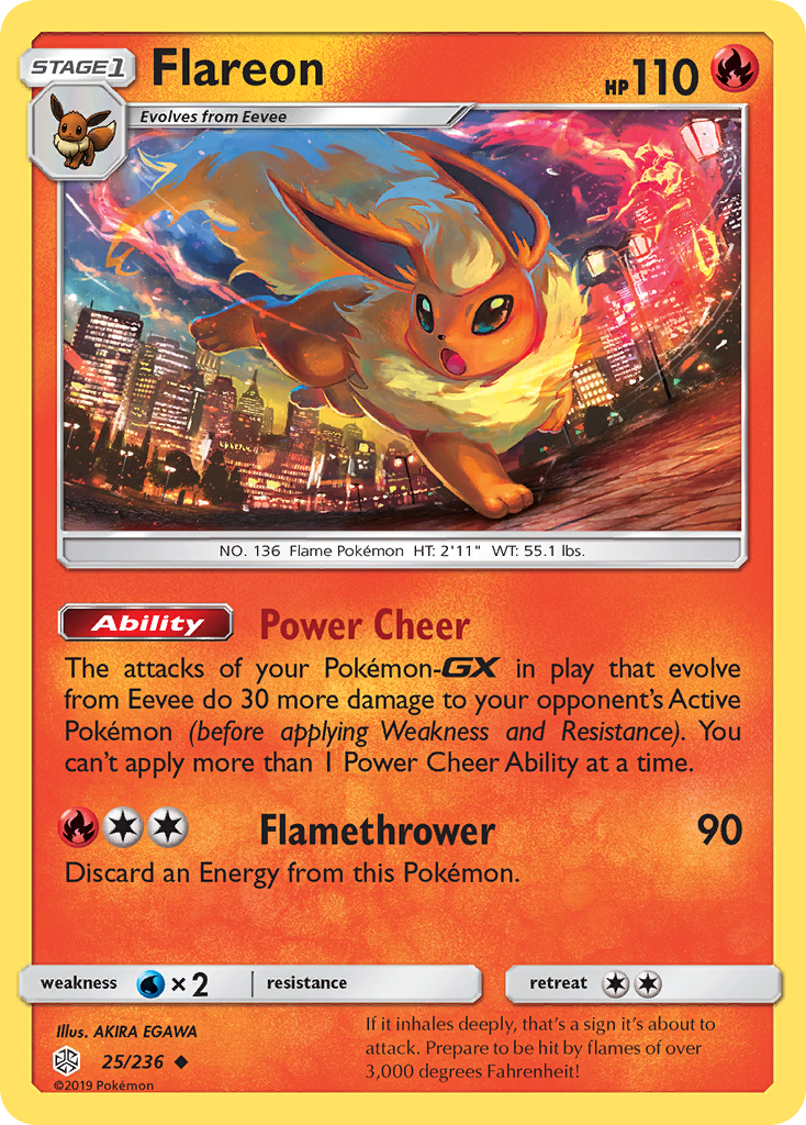 Flareon (25/236) [Sun & Moon: Cosmic Eclipse] - Card Brawlers | Quebec | Canada | Yu-Gi-Oh!