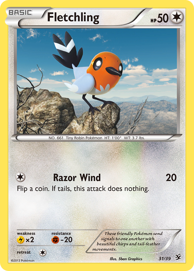 Fletchling (31/39) [XY: Kalos Starter Set] - Card Brawlers | Quebec | Canada | Yu-Gi-Oh!