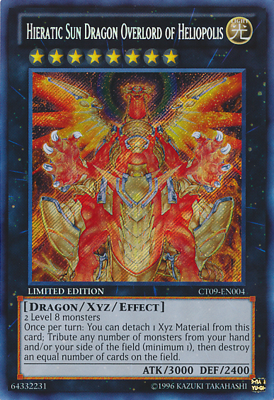 Hieratic Sun Dragon Overlord of Heliopolis [CT09-EN004] Secret Rare - Yu-Gi-Oh! - Card Brawlers | Quebec | Canada |