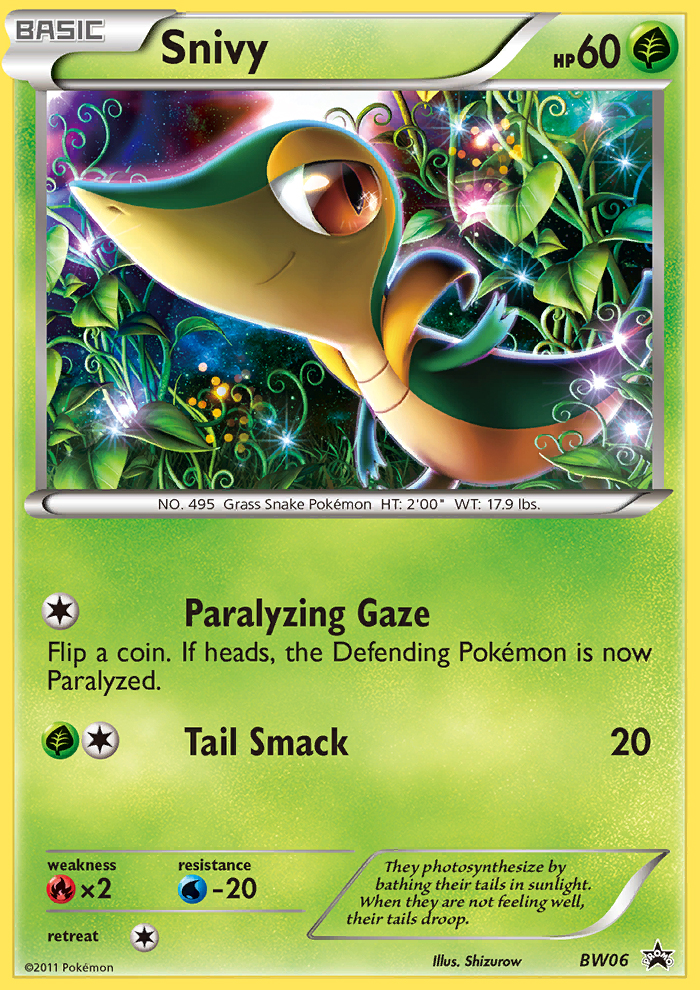 Snivy (BW06) [Black & White: Black Star Promos] - Card Brawlers | Quebec | Canada | Yu-Gi-Oh!
