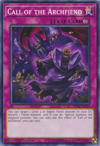 Call of the Archfiend [MP18-EN219] Common - Card Brawlers | Quebec | Canada | Yu-Gi-Oh!