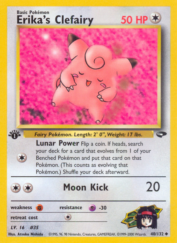 Erika's Clefairy (40/132) [Gym Challenge 1st Edition] - Card Brawlers | Quebec | Canada | Yu-Gi-Oh!
