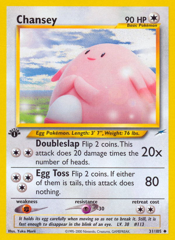 Chansey (31/105) [Neo Destiny 1st Edition] - Card Brawlers | Quebec | Canada | Yu-Gi-Oh!